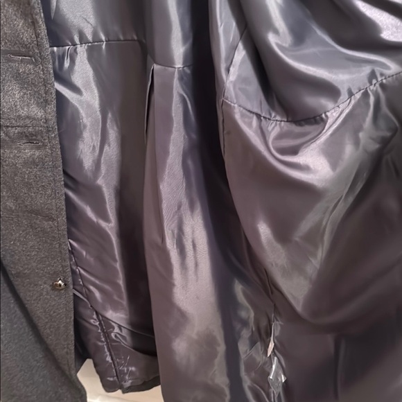 Tallissime Charcoal Military Inspired Wool Coat Size 18W - Picture 10 of 12